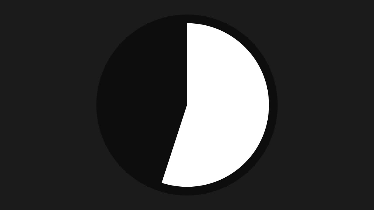 animación moderna de cuenta atrás de temporizador preciso de diez segundos blanco azul