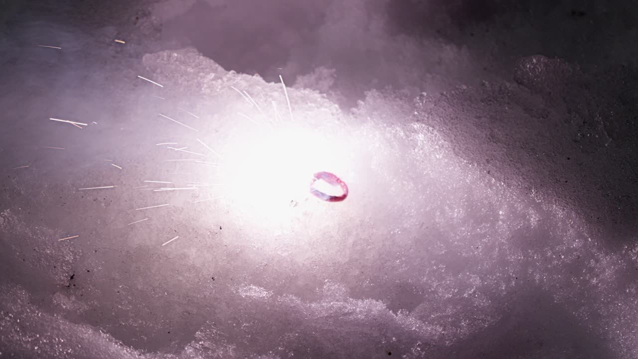 маленький неудачный огонь, горящий в снегу и исчезающий.