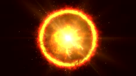 sun corona fire 4k