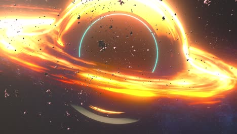 black hole in space