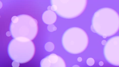 bokeh redondo que cae y partículas en gradiente de moda