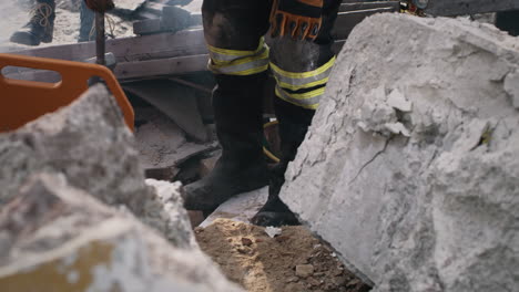 firefighters rescue operation