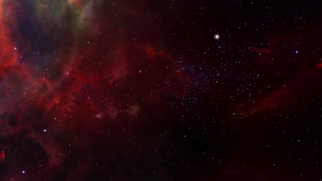 4k nbua, nebula and star field against space