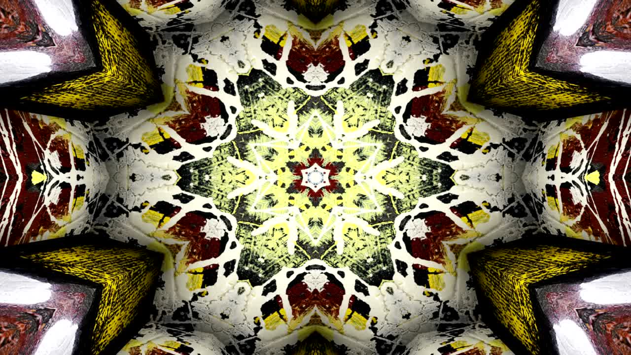 abstracto pincel tinta concepto liso patrón simétrico ornamental decorativo caleidoscopio movimiento círculo geométrico y formas de estrellas