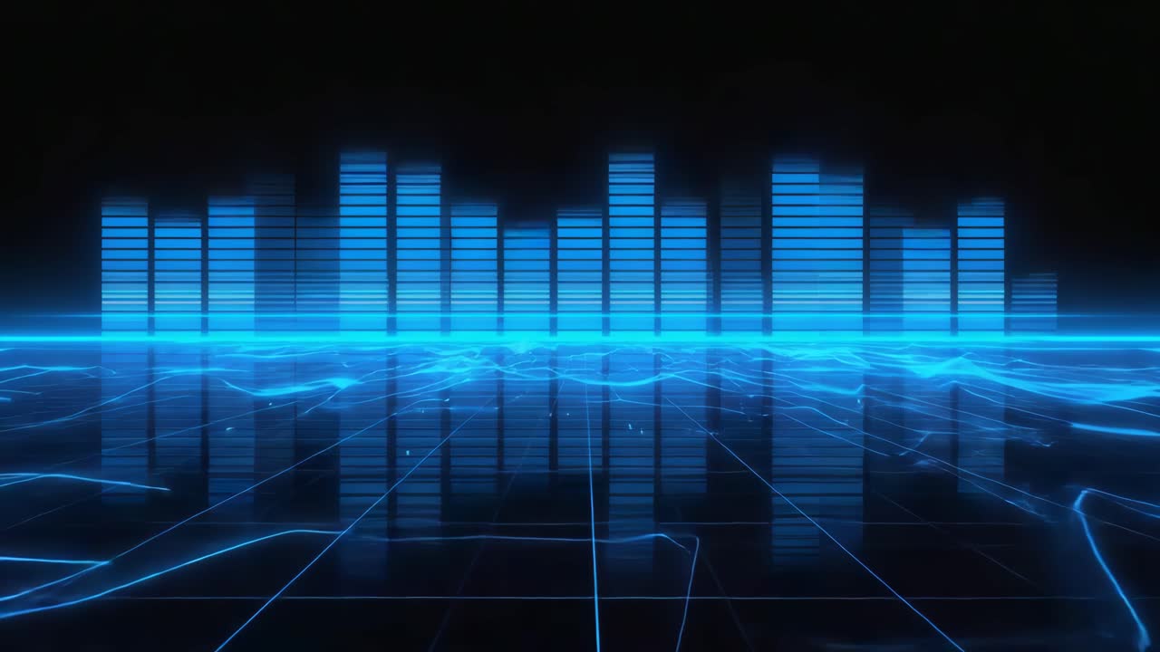 Digital Audio Equalizer Visualization