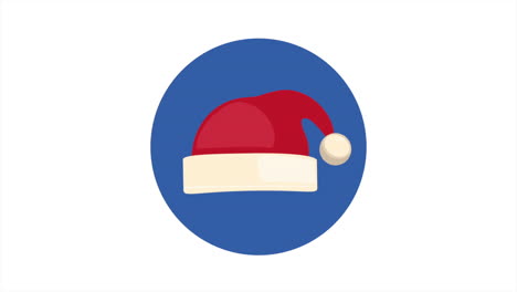 santa claus hat christmas animation