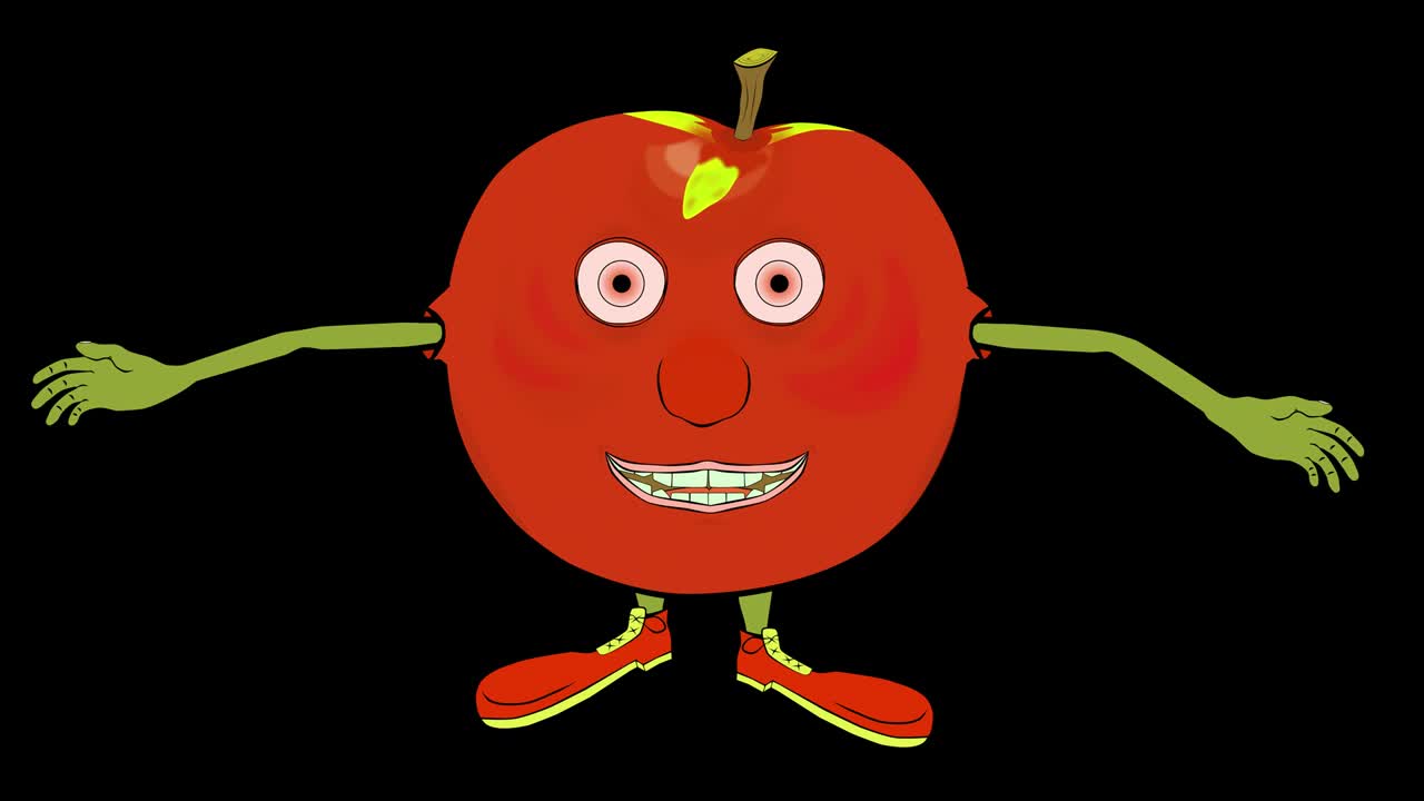 mcintosh manzana transparente y alfa