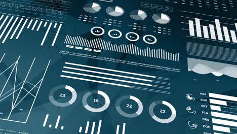 data and report statistics, animation with graph diagrams.