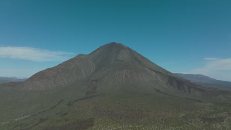 beautiful mountain peak of tres virgenes volcano in baja california, mexico