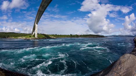 Whirlpools-of-the-maelstrom-of-Saltstraumen,-Nordland,-Norway