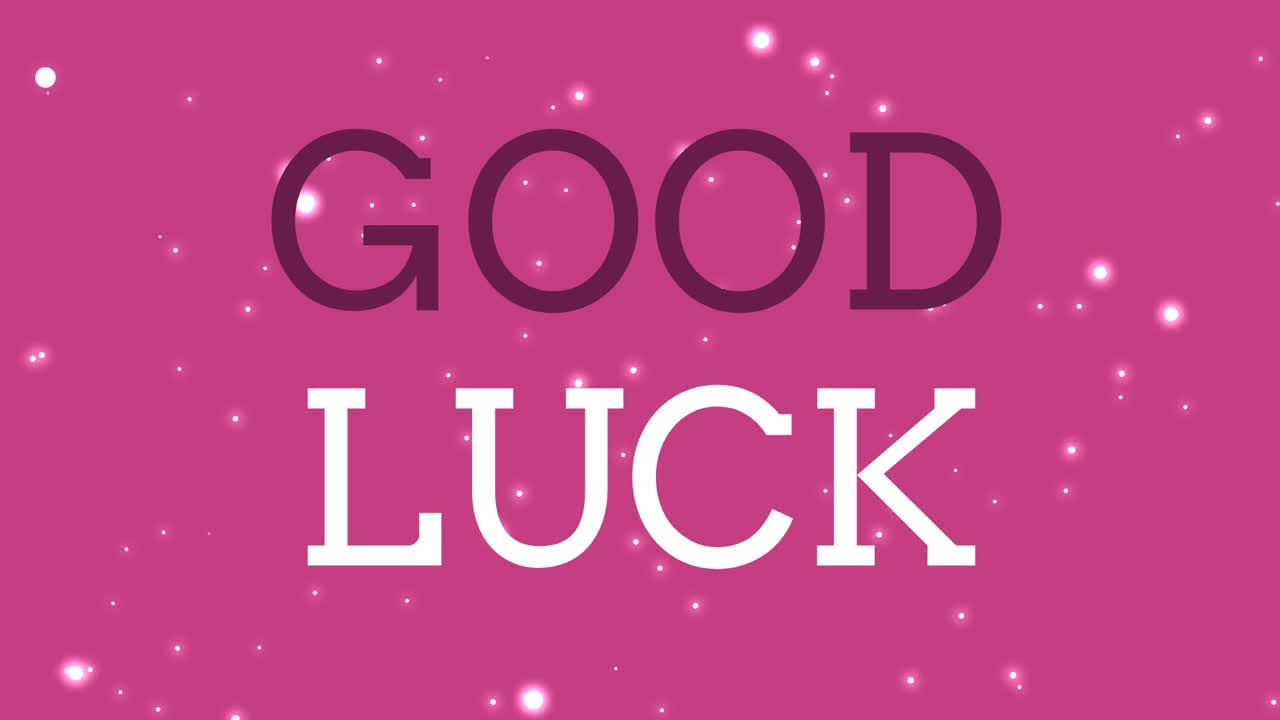Good luck text