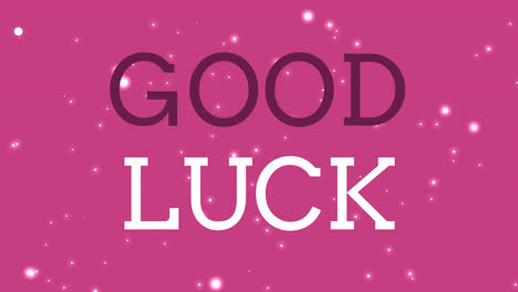 good luck text