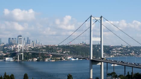 cars passing over the bridge