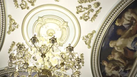 ornate chandelier and ceiling detail