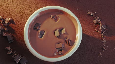 melting chocolate in a bowl