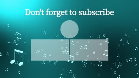gradación de partículas musicales tarjeta de finalización pantalla de finalización gráficos de movimiento