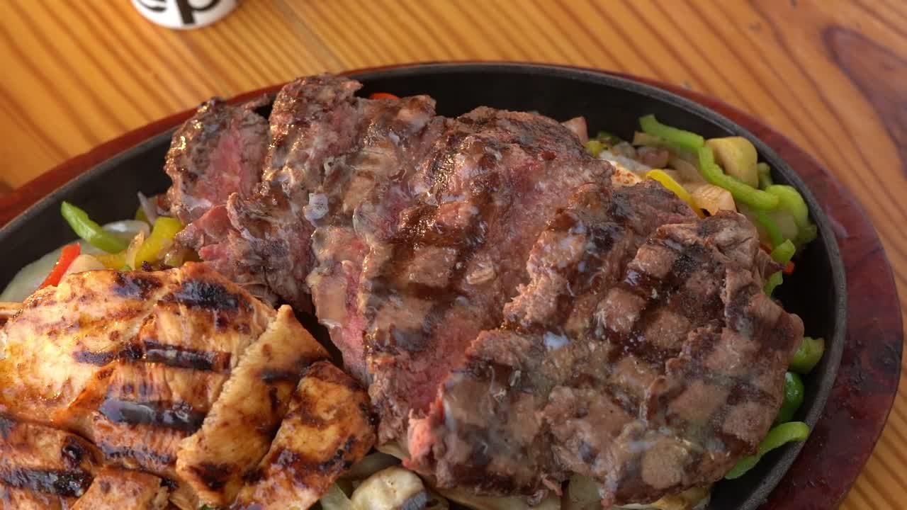 delicious food in fancy restaurant, close up shot