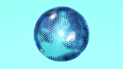 3d animation energy geometric crystal glass