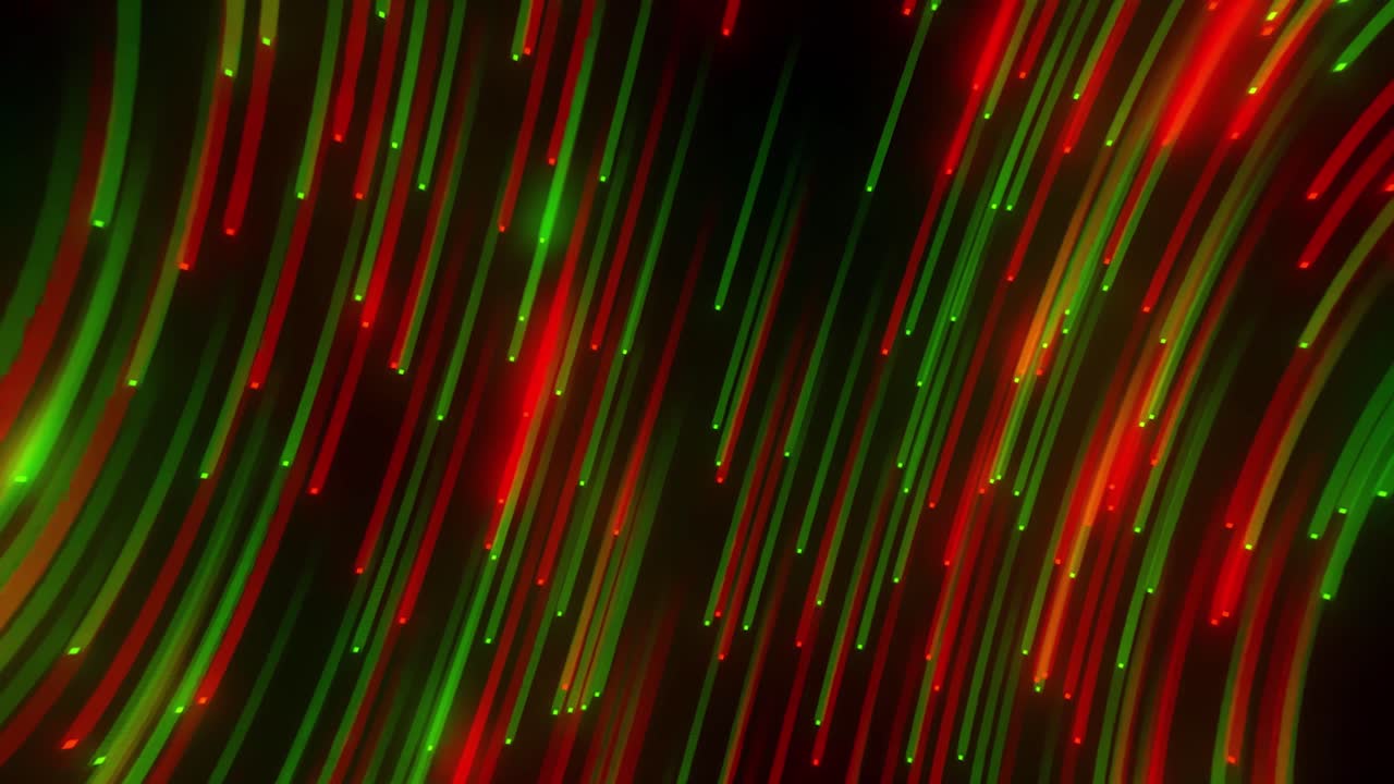 초록색과 빨간색 선을 가진 추상적인 기하학적 배경