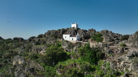 gorgeous view of a church in the middle of nature