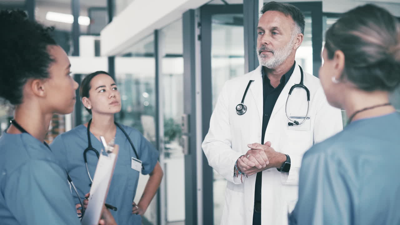 a diverse group of medical practitioners having