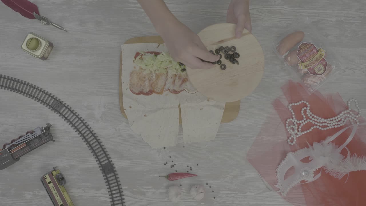 맛있는 포장을 준비하고 있습니다.