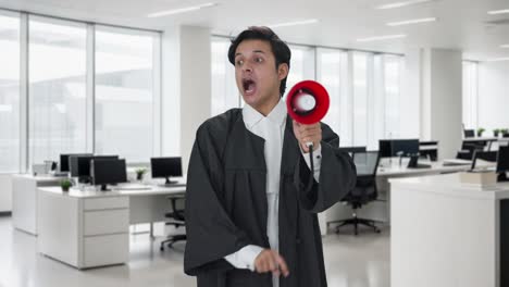 angry indian lawyer protesting for rights