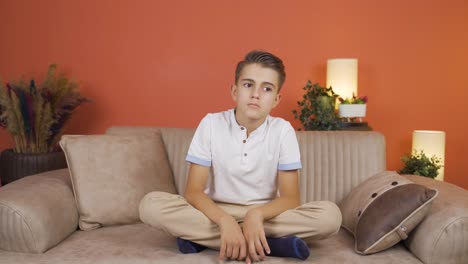 Boy-at-home-looking-at-camera-with-a-calm-expression.