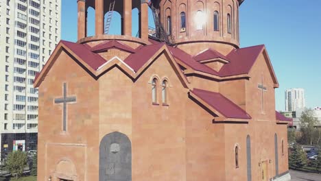 orthodox church in an urban setting