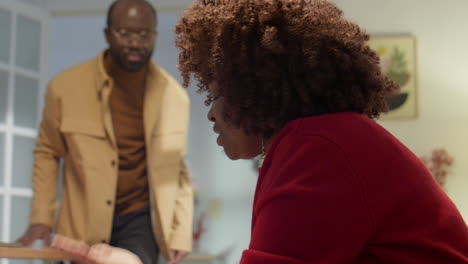 upset woman suffering from quarrel with husband