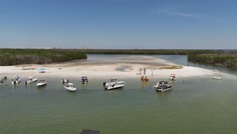 aerial view of lovers key near ft