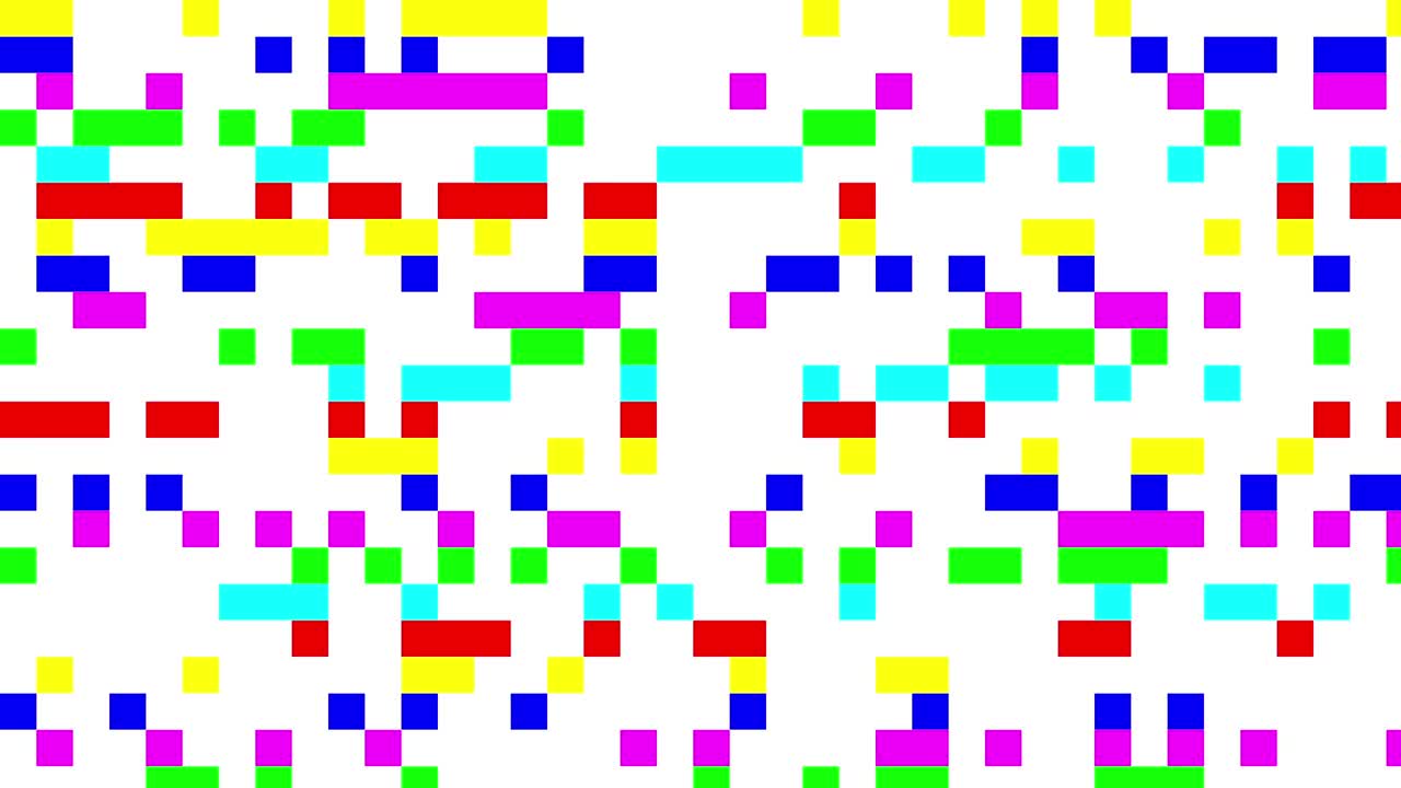 señal de ruido digital multicolor