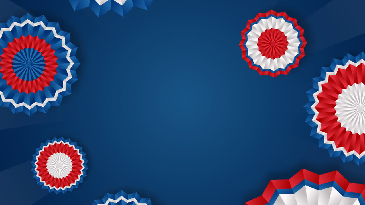 Motion Graphic of Gradient 4th of july independence day illustration