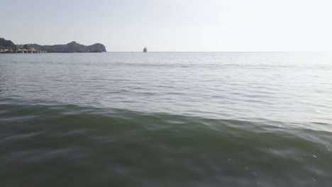 the long, sandy and tropical coastline of damas island at the west coast of costa rica