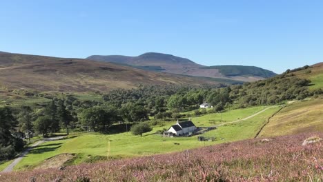 view up strath of kildonan on a sunny late summer day