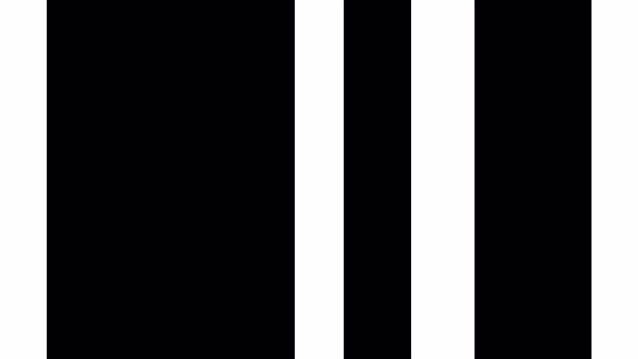 Abstract Transition of Vertical White Bars Moving Across a Black Background