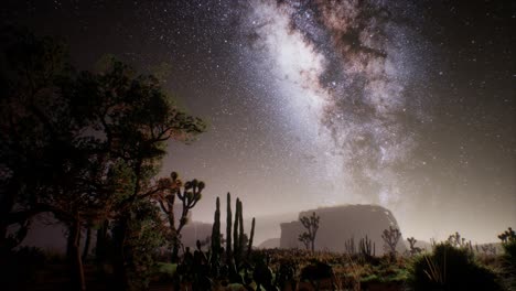 the milky way above the utah desert, usa