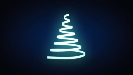 Ribbon-swirling-to-form-christmas-tree-shape