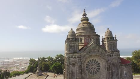 aerial view of the sanctuary of bom jesus do monte, portugal
