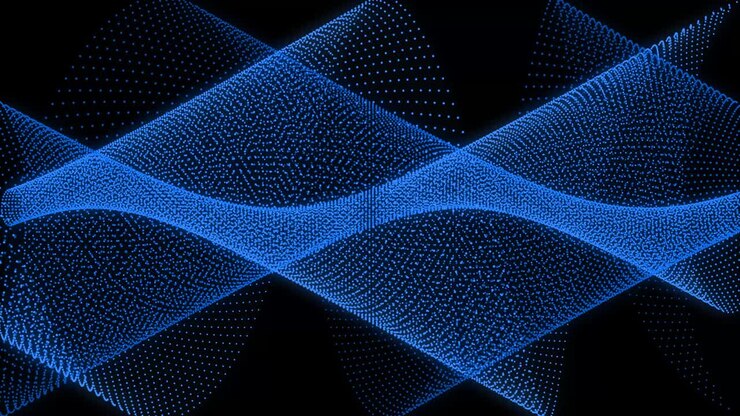 Blue color Dot Shape Pattern animation motion graphics