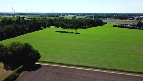vista aerea della campagna olandese