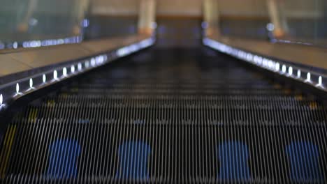 empty escalator in a shopping mall,