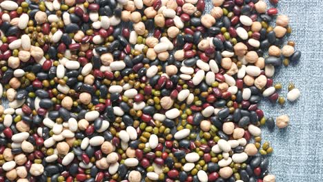 close up of mixed beans in a bowl