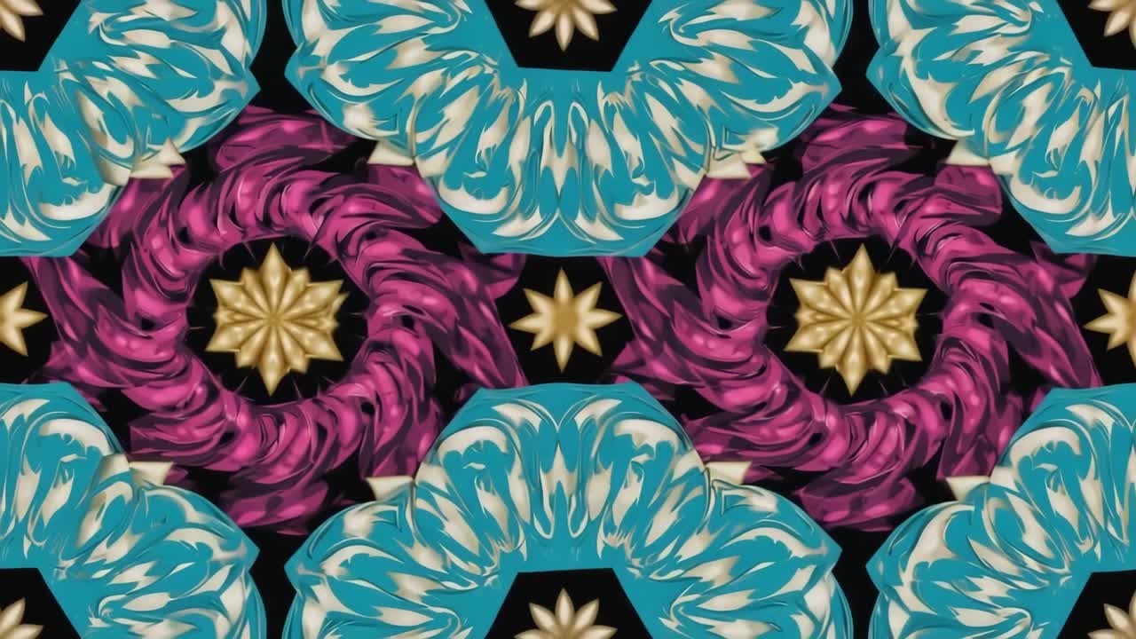 patrón de kaleidoscopio abstracto