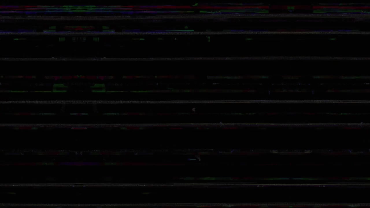 Glitch statico digitale con linee orizzontali e rumore colore