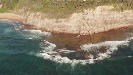 Strand--Und-Felstexturen-Aus-Sydney,-Australien