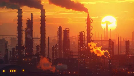 industrial sunset