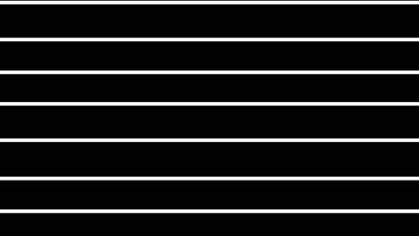 abstraction of straight horizontal white lines rising up against a black background