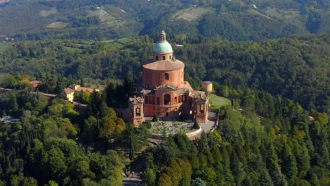 sanctuary of the madonna di san luca, bologna, emilia-romagna, italy, october 2021