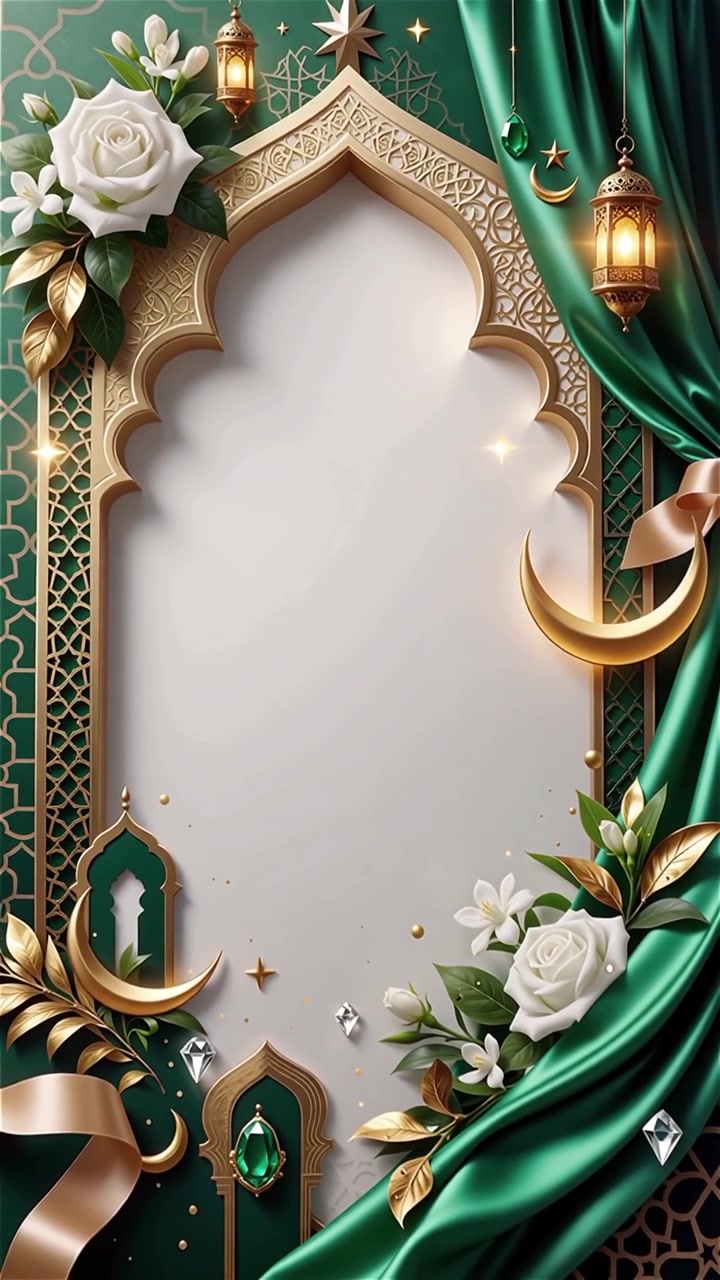 Compleanno del Profeta Maometto Mawlid al-Nabi Sfondo Islamico